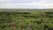 Welsh countryside from Ryers Down The Gower peninsula Wales UK with pink flowers