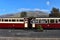 Welsh Highland Railway carriages at Rhyd Ddu Station. Snowdonia Wales