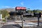 Welsh Highland Railway Steam Locomotive at Rhyd Ddu Station. Snowdonia Wales