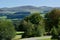 Welsh landscape around the castle