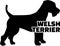 Welsh Terrier silhouette real word