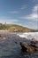 Wembury Devon England. The beach and church.