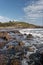 Wembury Devon England. The beach and church.