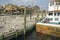 Wendy Boat and waterfront house hit heavily by Hurricane Ivan in Pensacola Florida