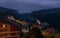 Wengen and Lauterbrunnen valley at night