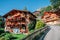 Wengen village and alps nature scenery in Switzerland