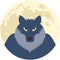 Werewolf Full Moon Badge / Emblem