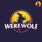 Werewolf logo illustration