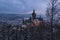 Wernigerode and Castle during Sunset