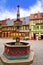 Wernigerode fountain in Harz Germany at Saxony