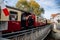 Wernigerode, Germany, 29 October 2022: Steam engine train in Harz Mountains Region, Old retro vintage steam locomotive near