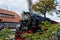 Wernigerode, Germany, 29 October 2022: Steam engine train in Harz Mountains Region, Old retro vintage steam locomotive near