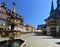 Wernigerode, Saxony, Germany, July 2022 : Narrow streets of the Old Town of Wernigerode in Germany