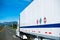 Werry-white-truck-and-trailer-clear-clean-effective-on-straght-road-in-perspective