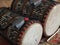 West African bass drums: Kenkeni, Dudunba closeup