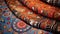 West African Kente Cloth close-up shot. Vibrant and richly patterned fabric from Ghana.