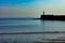 West arm of Newhaven Harbour Lighthouse Sussex