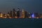 The West Bay Doha Skyline at Dusk