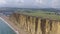 West Bay Sandstone Cliffs Overlooking the Sea in England