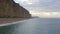 West Bay Sandstone Cliffs Overlooking the Sea in England