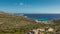 West coast of Corsica towards Revellata lighthouse near Calvi