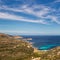 West coast of Corsica towards Revellata lighthouse near Calvi