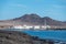 West coast of Fuerteventura island. View on blue water and black caves of Ajuy village, Canary islands, Spain