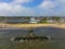 West Dennis Beach aerial view, Cape Cod, MA, USA