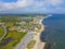 West Dennis Beach aerial view, Cape Cod, MA, USA