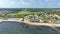 West Dennis Lighthouse aerial view, Dennis, MA, USA