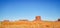 West and east Mitten Buttes in Monument Valley Navajo Tribal Park, Arizona