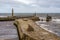 West and East Pier at Whitby in North Yorkshire, UK