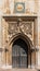 West entrance door of Church of Saint Mary the Great. Cambridge, England