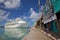 West Indies, Caribbean, Antigua, St Johns, Redcliffe Quay, Cruise Ship in Port