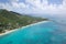 West Indies, Caribbean, Antigua, View over Turners Beach & Johnson\'s Point