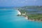 West Indies, Caribbean, Antigua, View of Runaway Bay & Beach