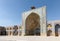 West iwan of the courtyard of Jameh or Jame Mosque, Iran`s oldest mosque in Isfahan