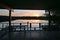 West Lake shelter and docks at sunrise in Everglades National Park, Florida.