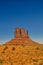 The West Mitten Butte, rock formation, in Monument Valley, Arizona