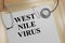 West Nile Virus - medical concept