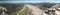 West and north panorama from summit of Krn in Julian Alps