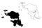West Papua province map vector