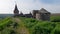 West part of mediaeval fortress in Kamianets-Podilskyi city, Ukraine