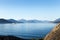 WEST VANCOUVER, BC, CANADA - MAR 18, 2020: BC Ferry boat travelling through Howe Sound