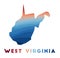 West Virginia map.