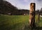 West Virginia mountains barn field