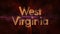 West Virginia - Shiny looping state name text animation