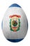 West Virginia state flag Easter Egg, West Virginia Happy Easter