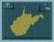 West Virginia, United States of America. Solid. Major cities