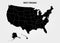 West Virginia - US State. States of America territory on gray background. Separate state. Vector illustration